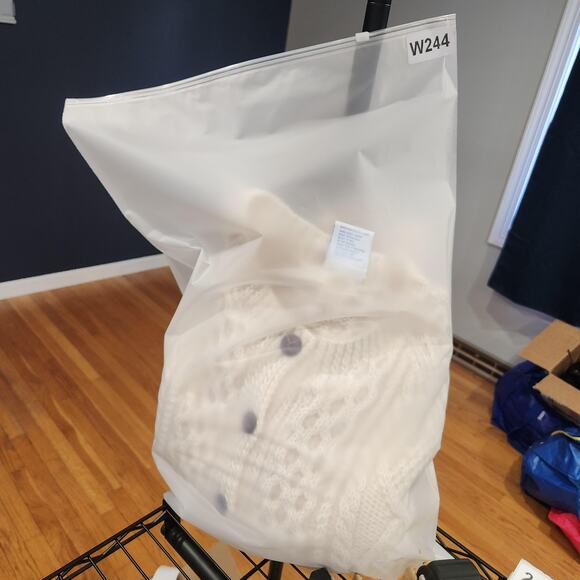 John Molloy Sweater Mens Large? XL? Wool Aran Cable Knit Fisherman Cardigan - Picture 12 of 12